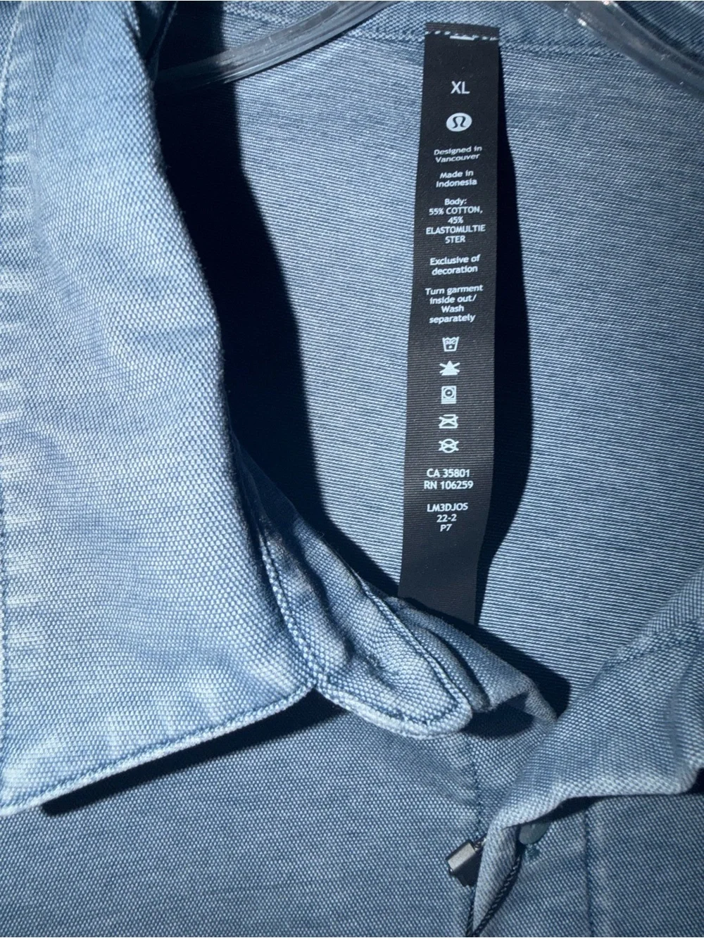 Lululemon Men’s Commission Long Sleeve Button-Down Shirt